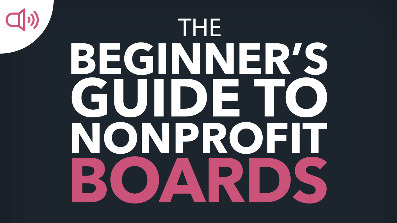 audio book for the Beginners's Guide to Nonprofit Board